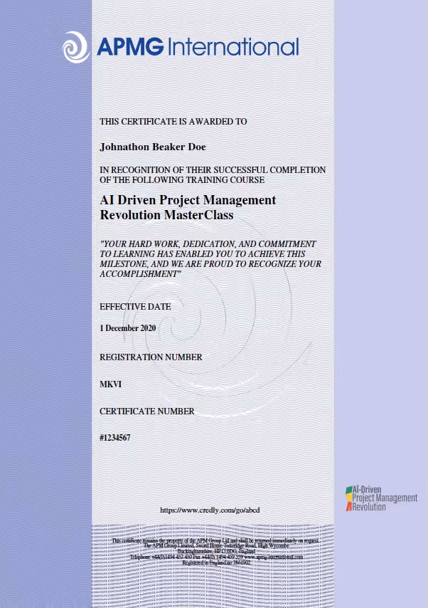 Certificate Preview